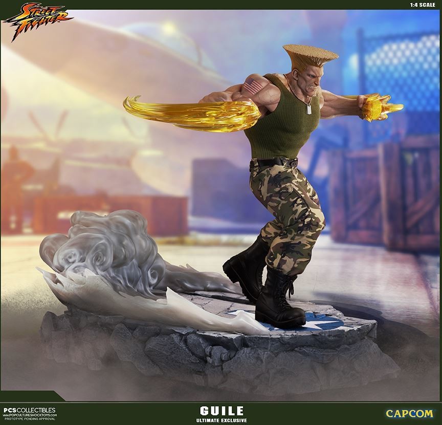 Street Fighter - Street Fighter II - Guile - Mixed Media - 1/4 - PCS Exclusive, Ultimate EX (Premium Collectibles Studio, Sideshow Collectibles) photo 10