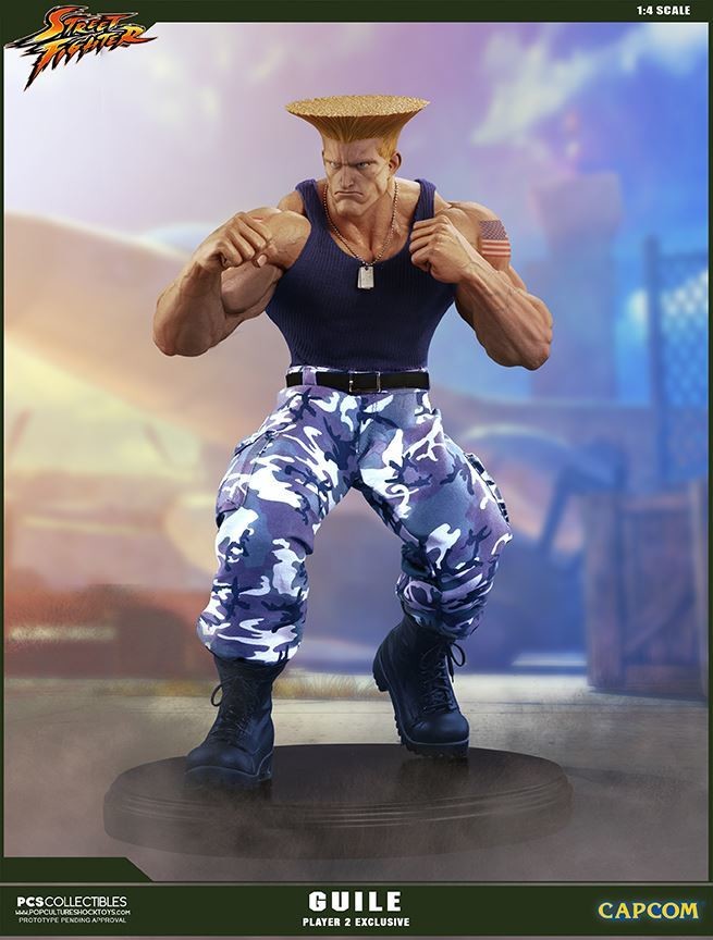 Street Fighter - Street Fighter II - Guile - Mixed Media - 1/4 - PCS Exclusive, Ultimate EX (Premium Collectibles Studio, Sideshow Collectibles) photo 11