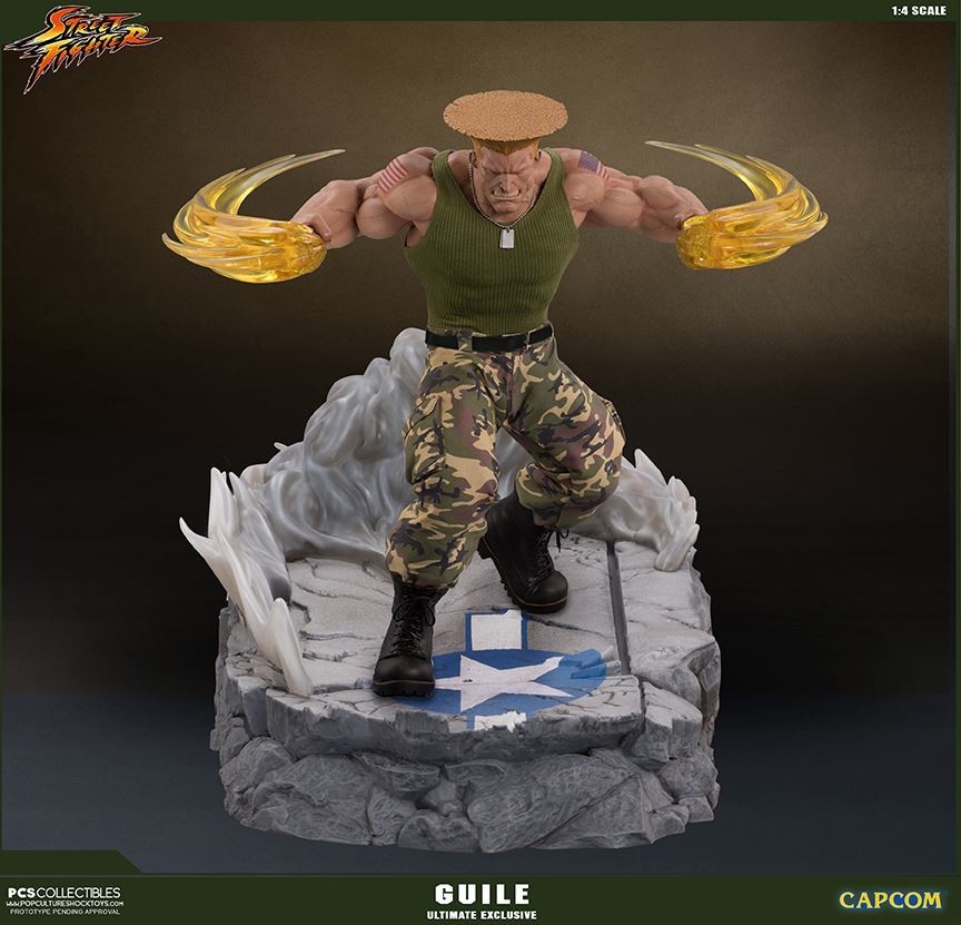 Street Fighter - Street Fighter II - Guile - Mixed Media - 1/4 - PCS Exclusive, Ultimate EX (Premium Collectibles Studio, Sideshow Collectibles) photo 14
