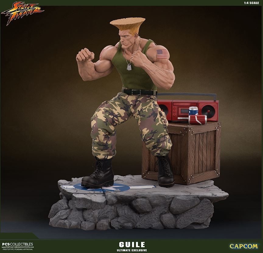 Street Fighter - Street Fighter II - Guile - Mixed Media - 1/4 - PCS Exclusive, Ultimate EX (Premium Collectibles Studio, Sideshow Collectibles) photo 19