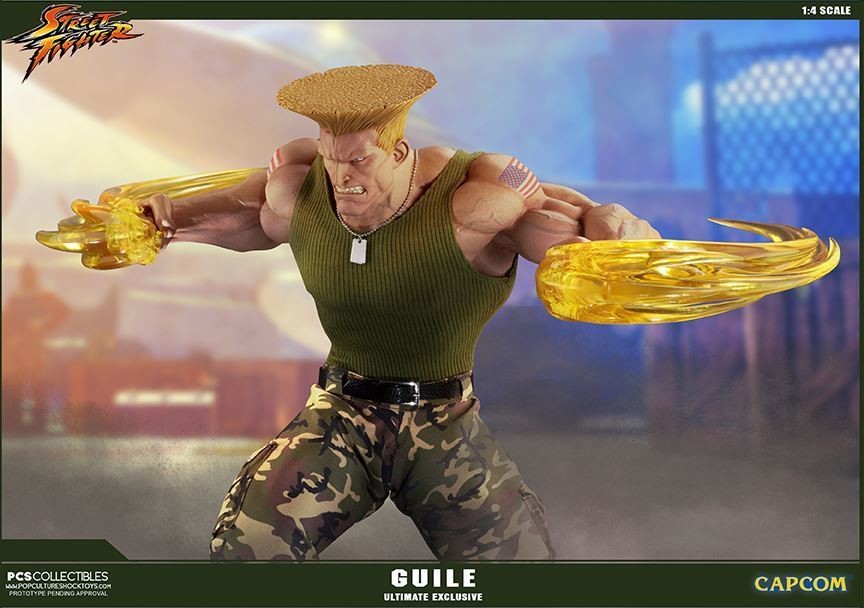 Street Fighter - Street Fighter II - Guile - Mixed Media - 1/4 - PCS Exclusive, Ultimate EX (Premium Collectibles Studio, Sideshow Collectibles) photo 20