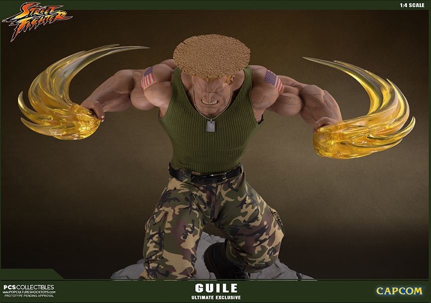 Street Fighter - Street Fighter II - Guile - Mixed Media - 1/4 - PCS Exclusive, Ultimate EX (Premium Collectibles Studio, Sideshow Collectibles) photo 30
