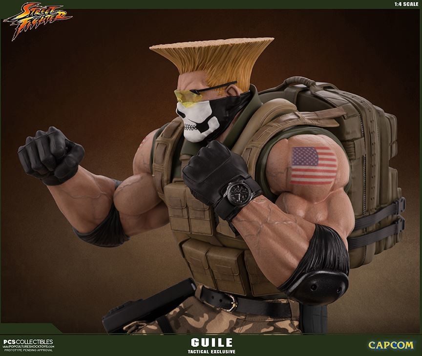 Street Fighter V - Guile - Mixed Media - 1/4 - PCS Exclusive, Tactical (Premium Collectibles Studio) photo 4