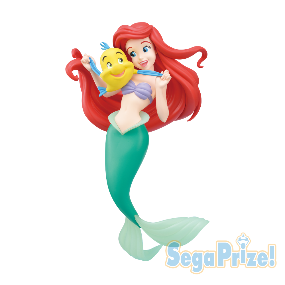 The Little Mermaid - Ariel - Flounder - Sega Disney Prize - SPM Figure - Color (SEGA) photo 2