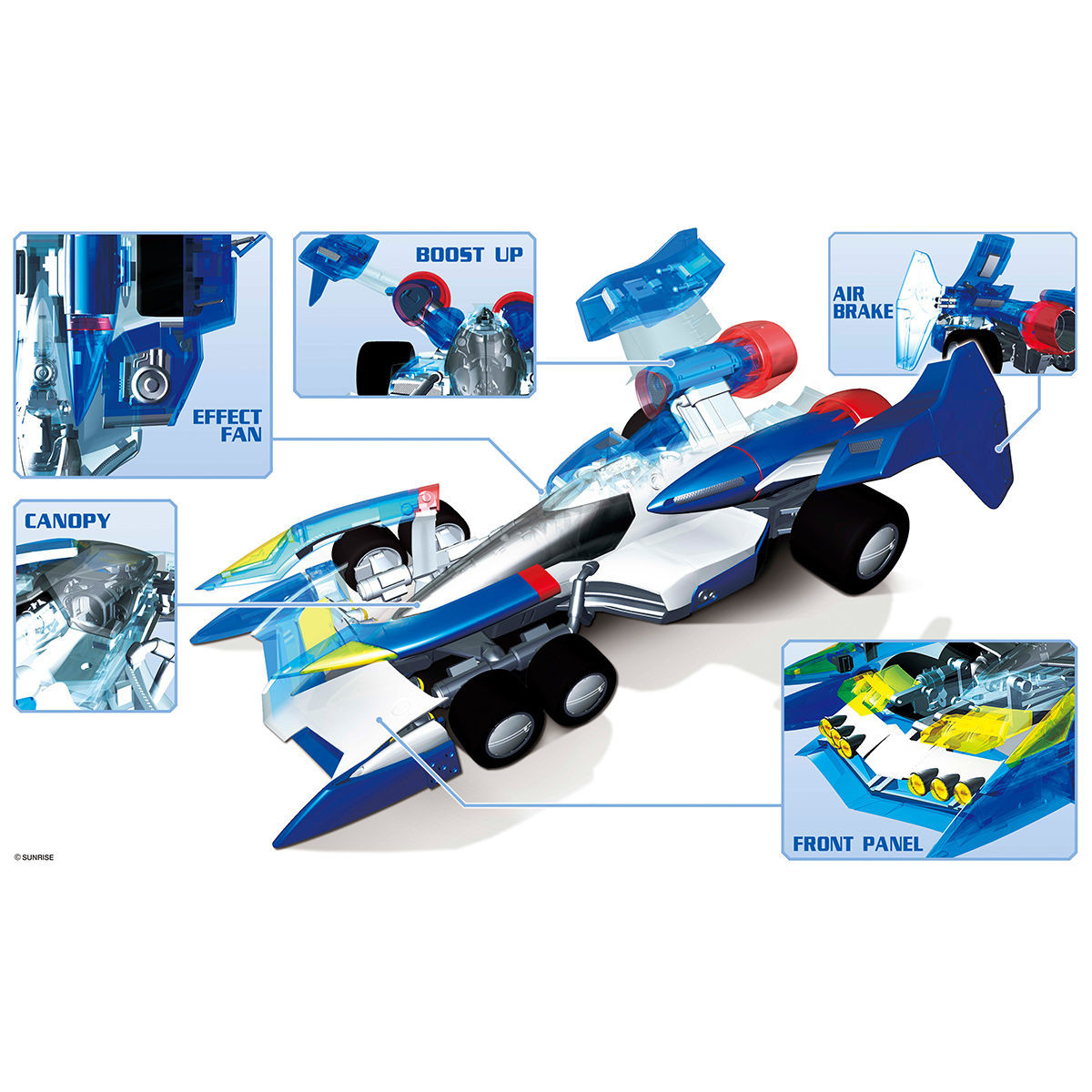 Shin Seiki GPX Cyber Formula - Super Asurada 01 - Variable Action Hi-Spec - 1/18 (Gaia Notes, MegaHouse) photo 3