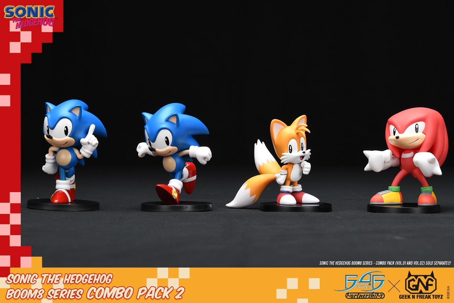 Sonic the Hedgehog - Knuckles the Echidna - Boom8  (Vol.04) - Classic Knuckles (First 4 Figures, GNF Toyz) photo 13