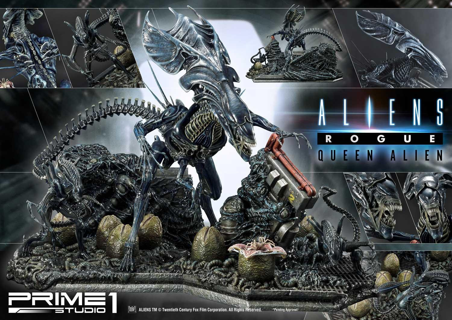 Aliens: Rogue - Alien Queen - Alien Warrior - Diorama - Premium Masterline  (PMDHAL-03) - Battle Diorama (Prime 1 Studio) photo 26