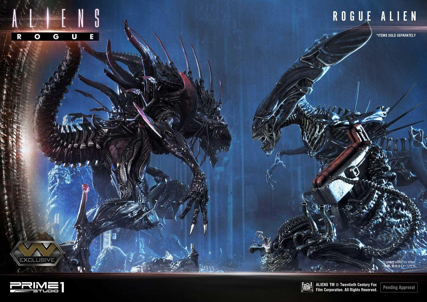 Aliens: Rogue - Alien Queen - Alien Warrior - Diorama - Premium Masterline  (PMDHAL-03) - Battle Diorama (Prime 1 Studio) photo 27