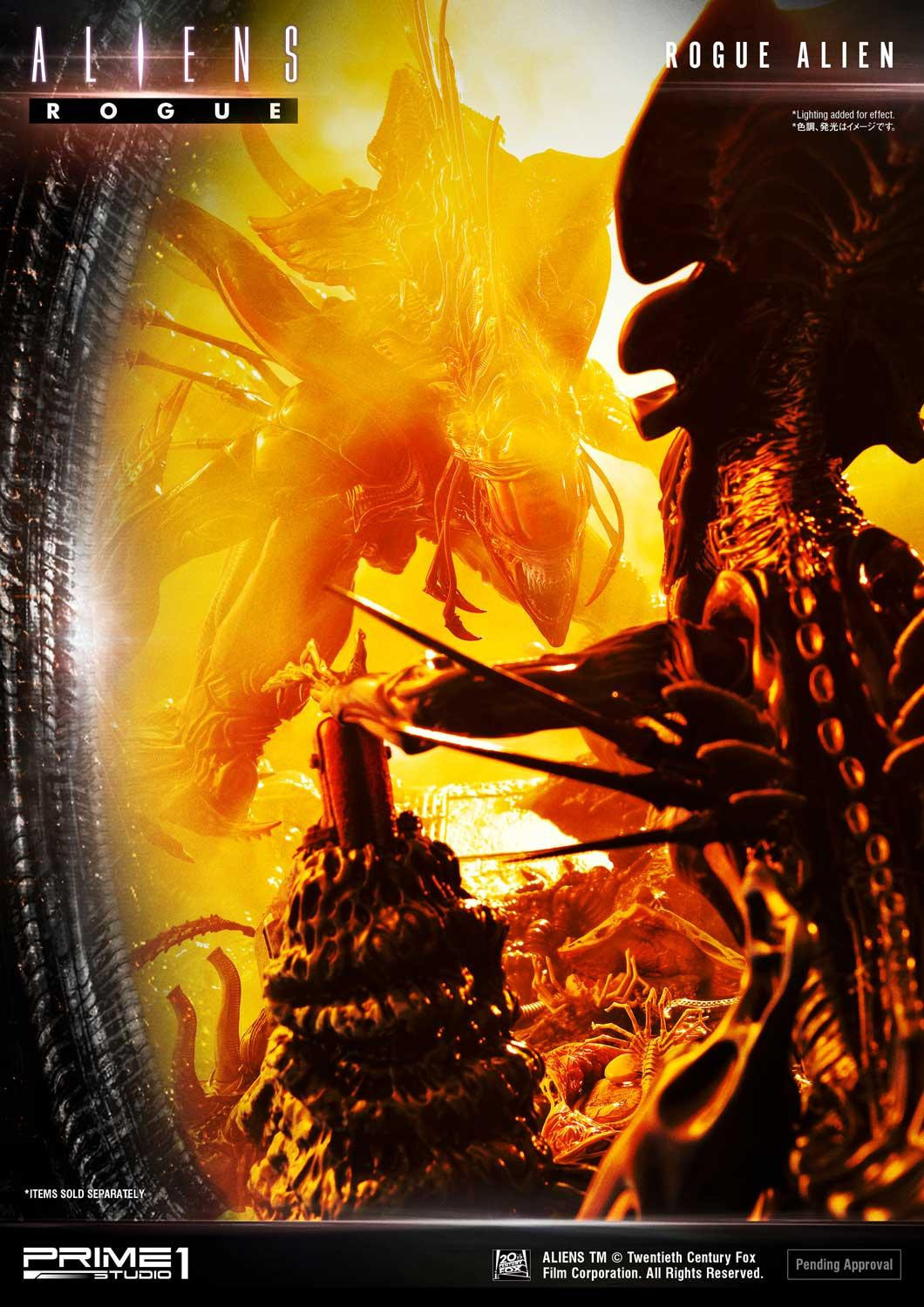 Aliens: Rogue - Alien Queen - Alien Warrior - Diorama - Premium Masterline  (PMDHAL-03) - Battle Diorama (Prime 1 Studio) photo 37