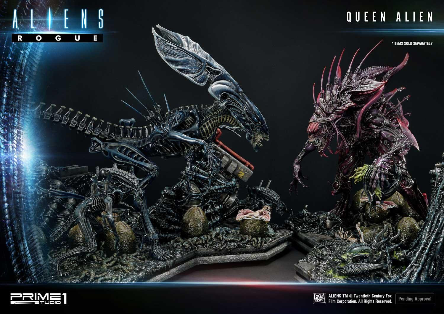 Aliens: Rogue - Alien Queen - Alien Warrior - Diorama - Premium Masterline  (PMDHAL-03) - Battle Diorama (Prime 1 Studio) photo 42