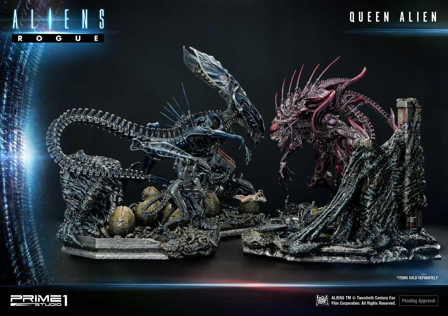 Aliens: Rogue - Alien Queen - Alien Warrior - Diorama - Premium Masterline  (PMDHAL-03) - Battle Diorama (Prime 1 Studio) photo 46