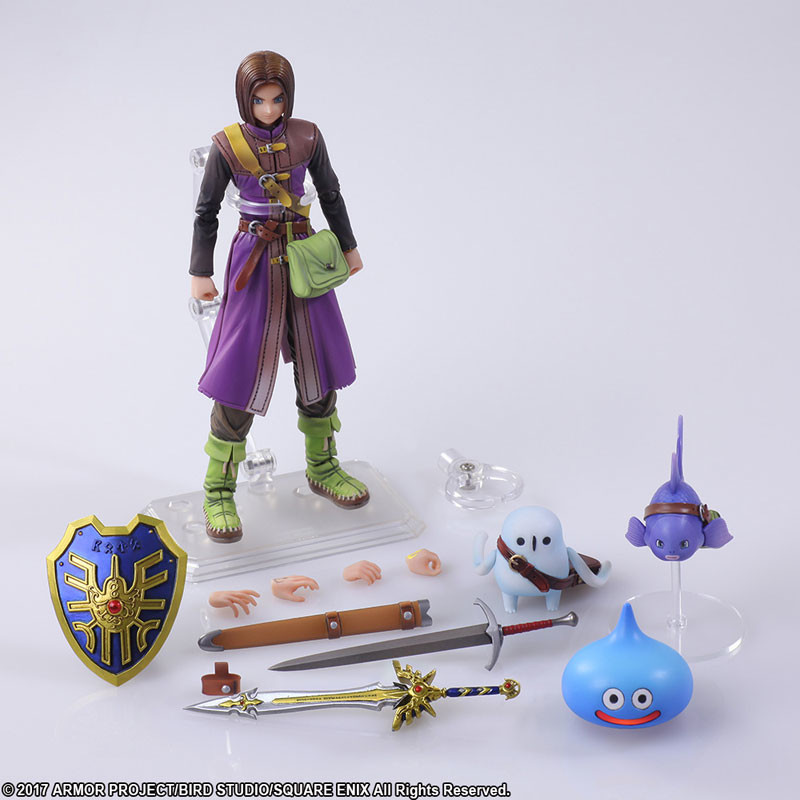 Dragon Quest XI Sugisarishi Toki wo Motomete - Kurucchi - Shujinkou - Slime - Bring Arts (Square Enix) photo 8