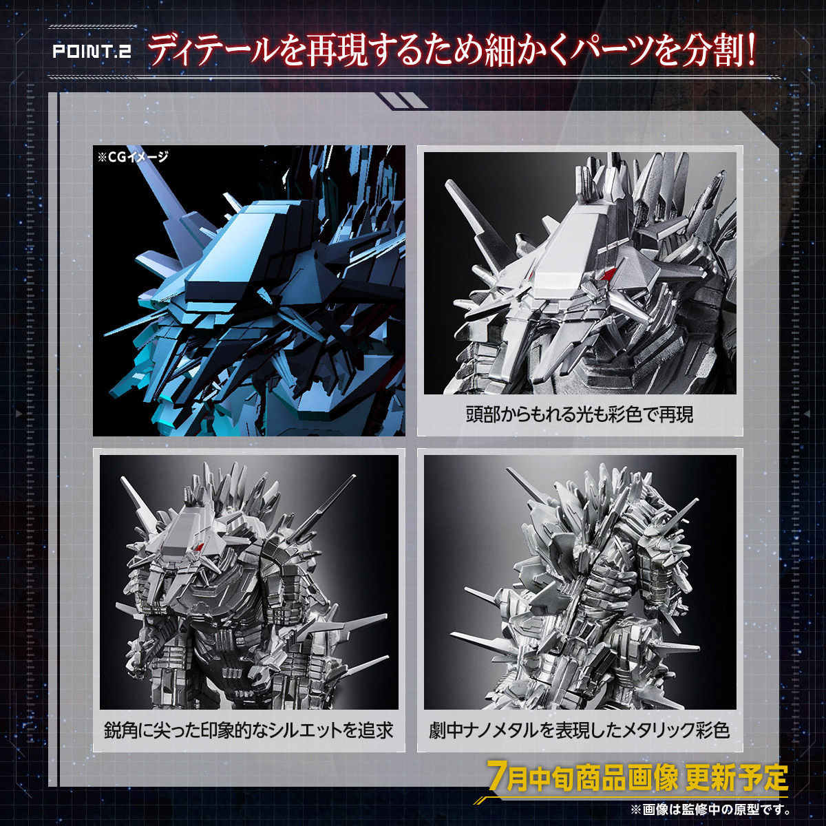 Godzilla Kessen Kidou Zoushoku Toshi - MechaGojira - Master Detail Movie Monster Series (Bandai) photo 2