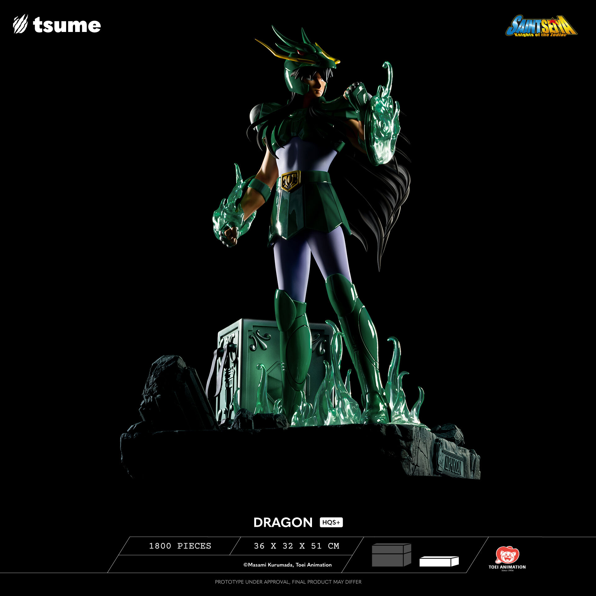 Saint Seiya - Dragon Shiryu - HQS+ - 1/4 (Tsume) photo 8