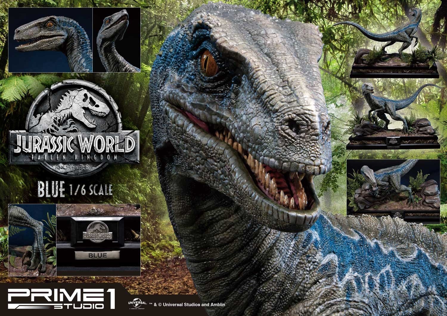 Jurassic World: Fallen Kingdom - Blue - Legacy Museum Collection  (LMCJW2-01) - 1/6 (Prime 1 Studio) photo 25