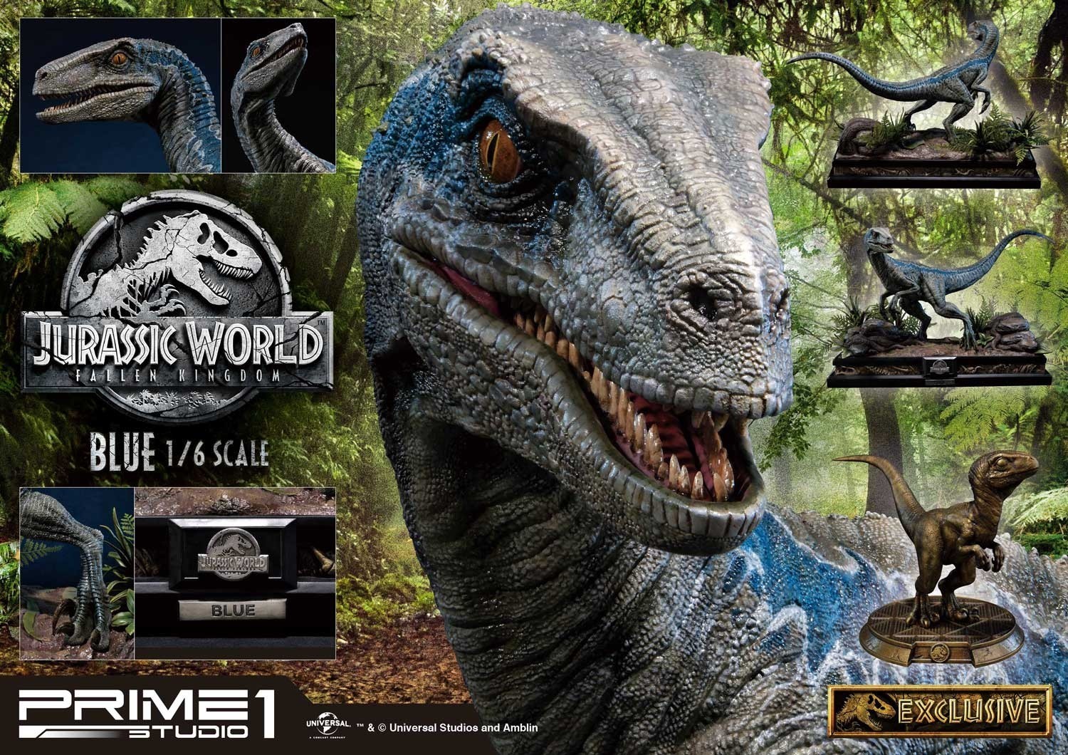 Jurassic World: Fallen Kingdom - Blue - Legacy Museum Collection  (LMCJW2-01) - 1/6 (Prime 1 Studio) photo 27
