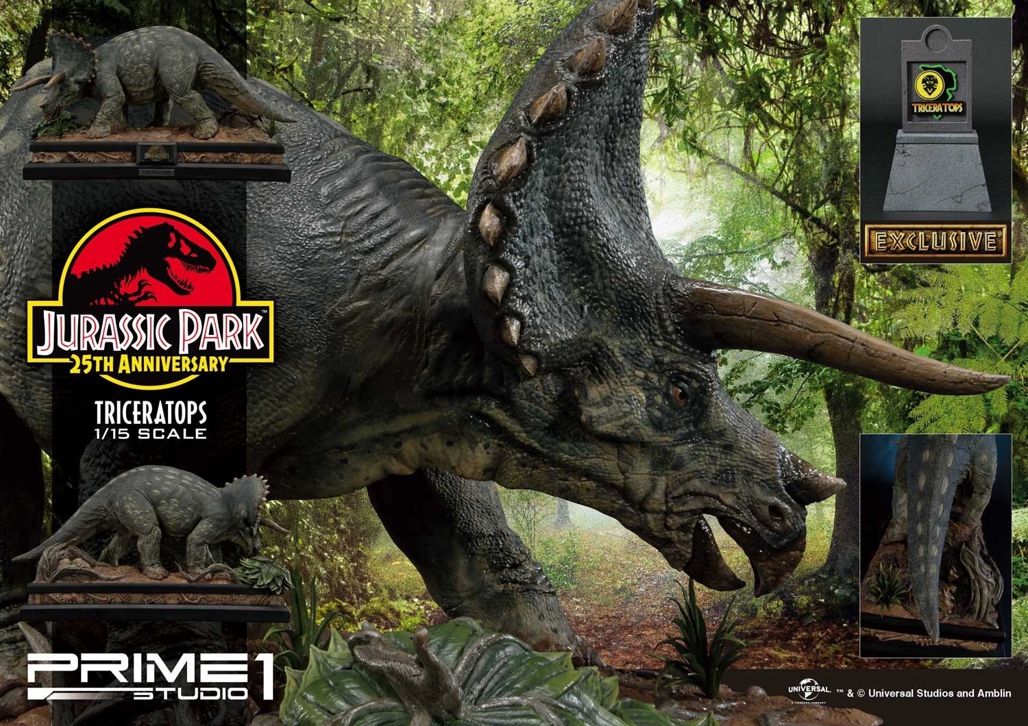Jurassic Park - Triceratops - Legacy Museum Collection (LMCJP-02) - 1/15 (Prime 1 Studio) photo 28