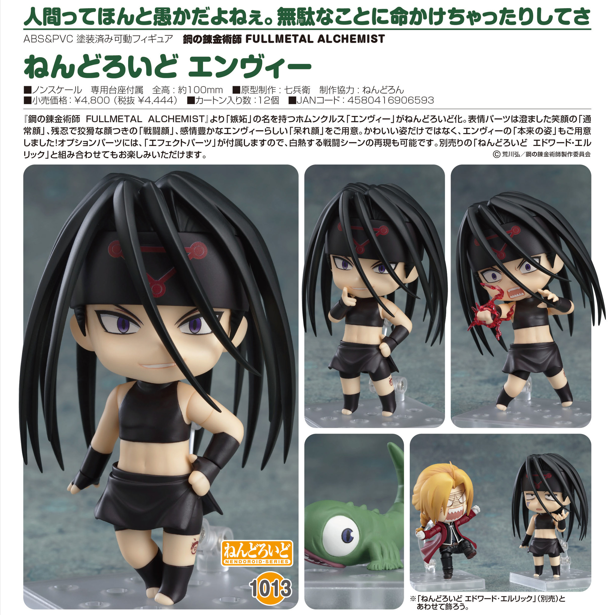 Hagane no Renkinjutsushi Fullmetal Alchemist - Envy - Nendoroid (#1013) (Good Smile Company) photo 16