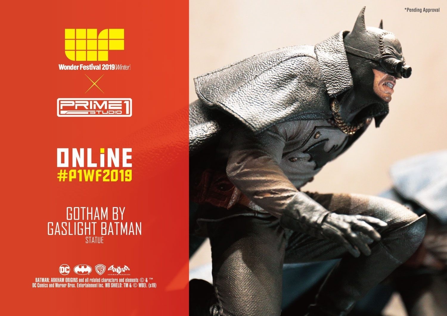 Batman: Arkham Origins - Batman - Concept Masterline  (CMDC-04EX) - 1/5 - Gotham by Gaslight, Black Ver., EX Version (Prime 1 Studio)