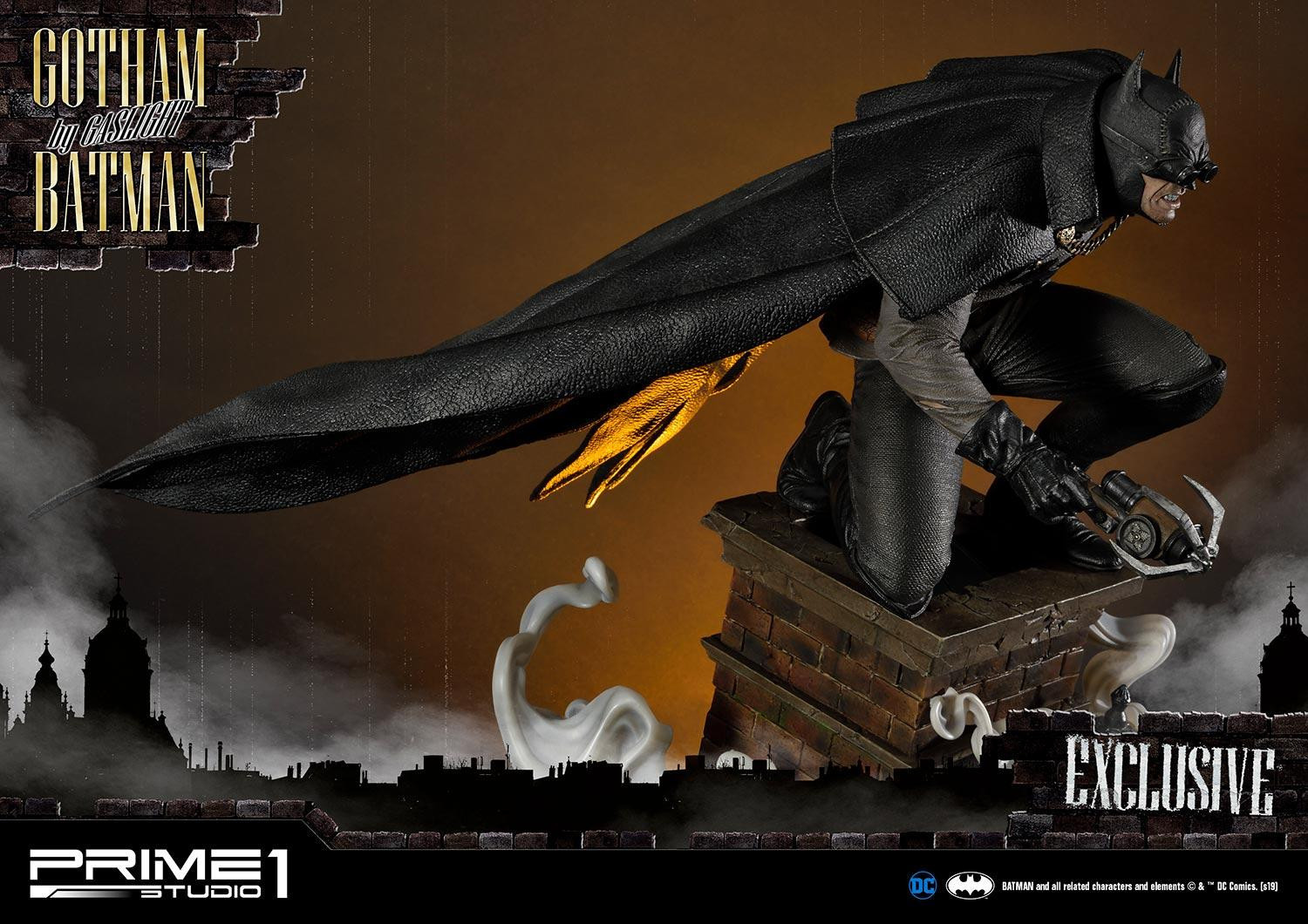 Batman: Arkham Origins - Batman - Concept Masterline (CMDC-04EX) - 1/5 - Gotham by Gaslight, Black Ver., EX Version (Prime 1 Studio) photo 49