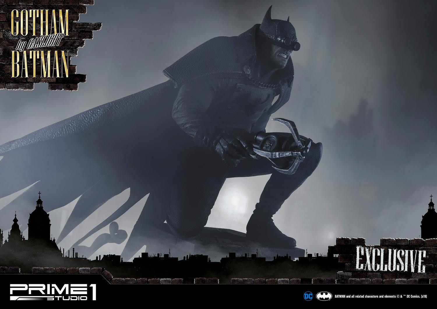 Batman: Arkham Origins - Batman - Concept Masterline (CMDC-04EX) - 1/5 - Gotham by Gaslight, Black Ver., EX Version (Prime 1 Studio) photo 50