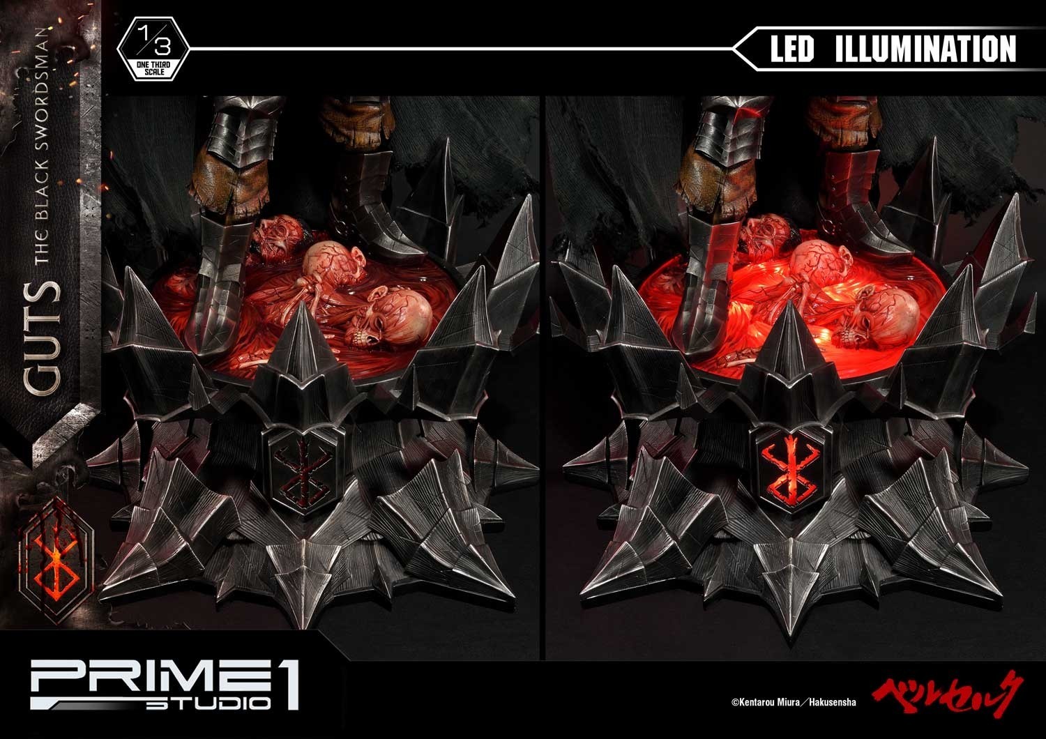 Berserk - Guts - Museum Masterline Series  (MMBR-01) - 1/3 - The Black Swordsman (Prime 1 Studio) photo 32