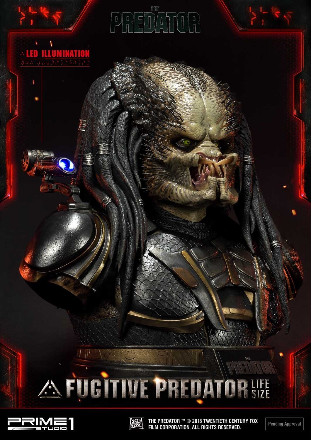 The Predator - Fugitive Predator - Bust - Life-Size Bust (LSTPR-01) - 1/1 (Prime 1 Studio) photo 4