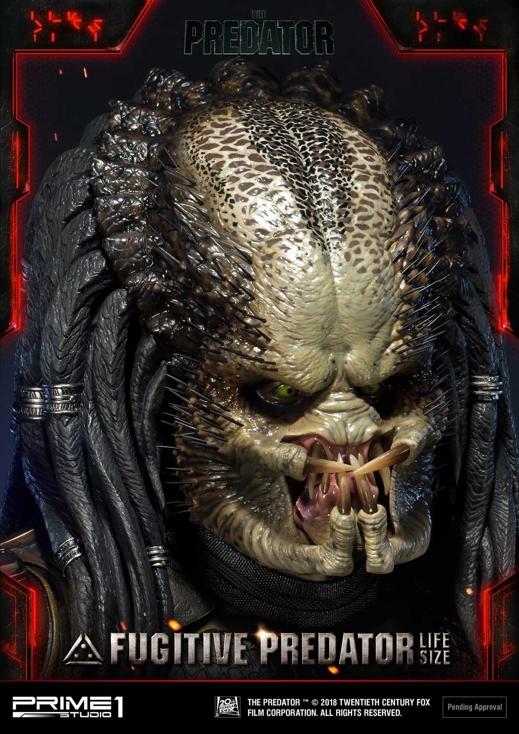 The Predator - Fugitive Predator - Bust - Life-Size Bust (LSTPR-01) - 1/1 (Prime 1 Studio) photo 5