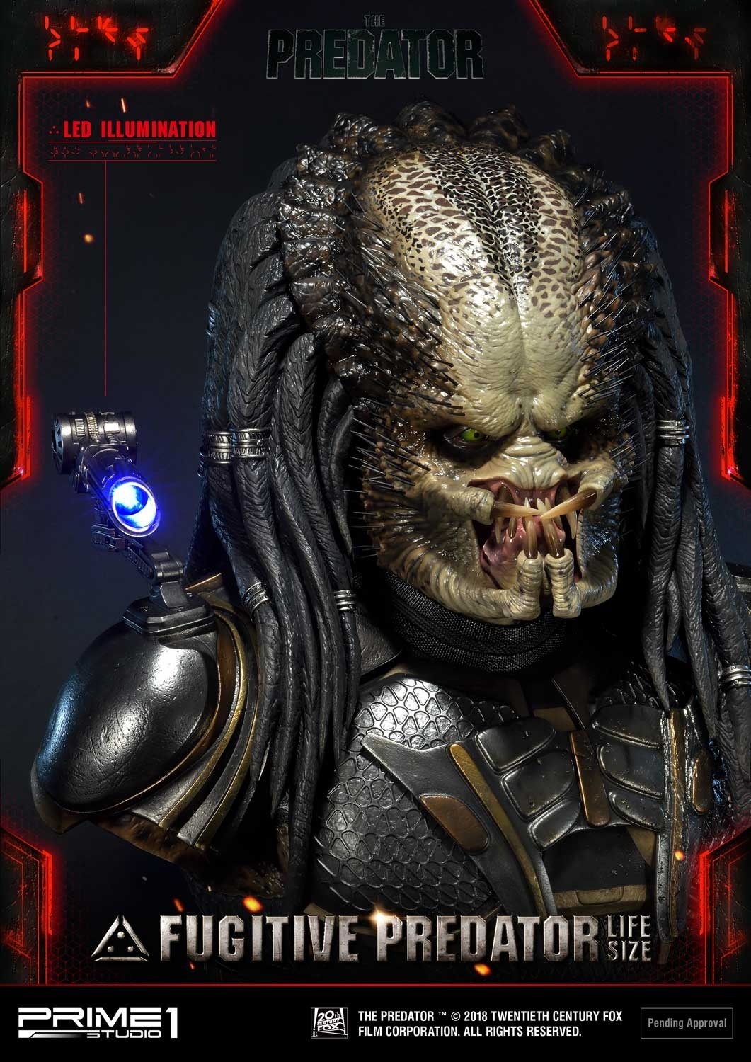 The Predator - Fugitive Predator - Bust - Life-Size Bust (LSTPR-01) - 1/1 (Prime 1 Studio) photo 12
