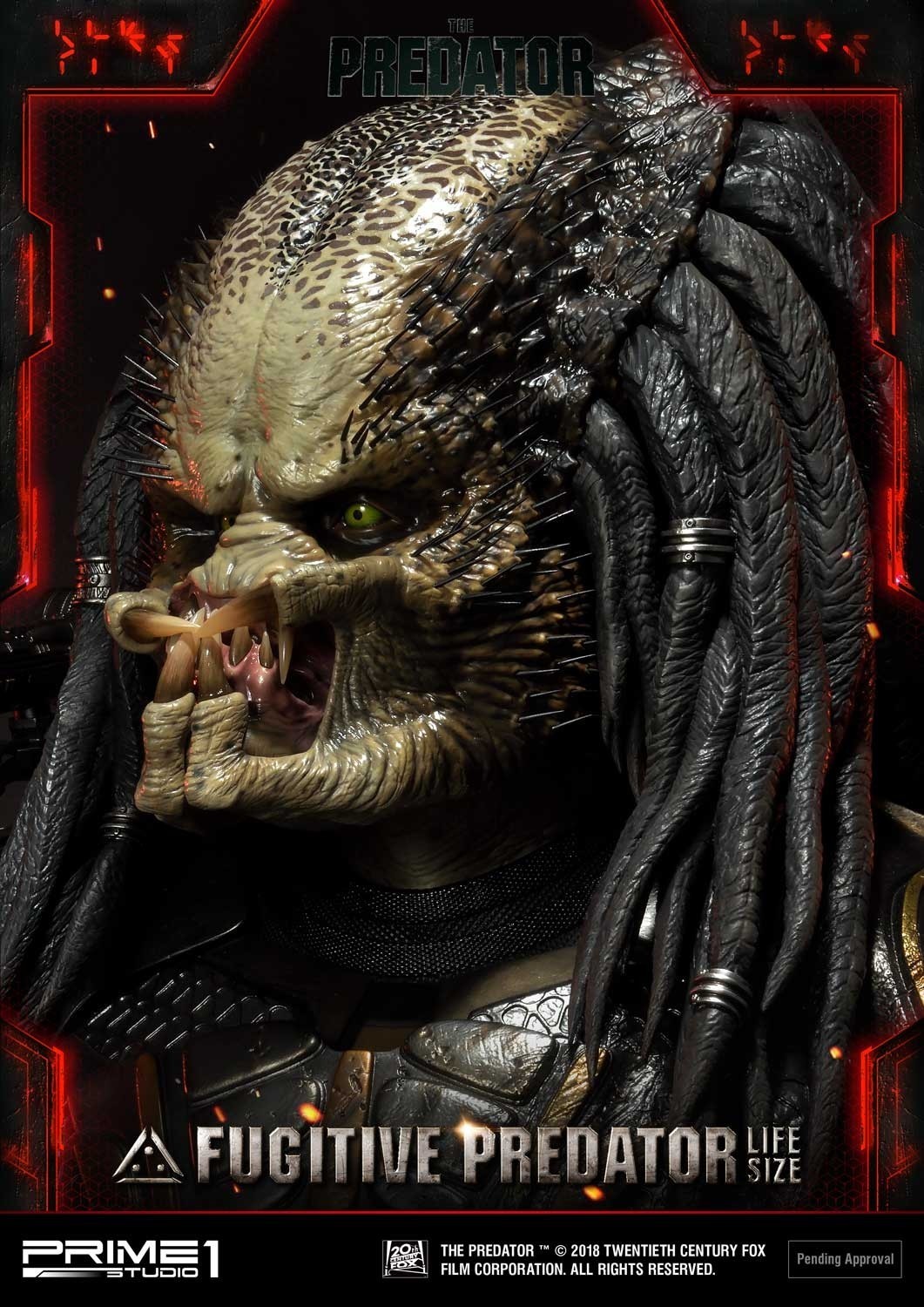 The Predator - Fugitive Predator - Bust - Life-Size Bust (LSTPR-01) - 1/1 (Prime 1 Studio) photo 29