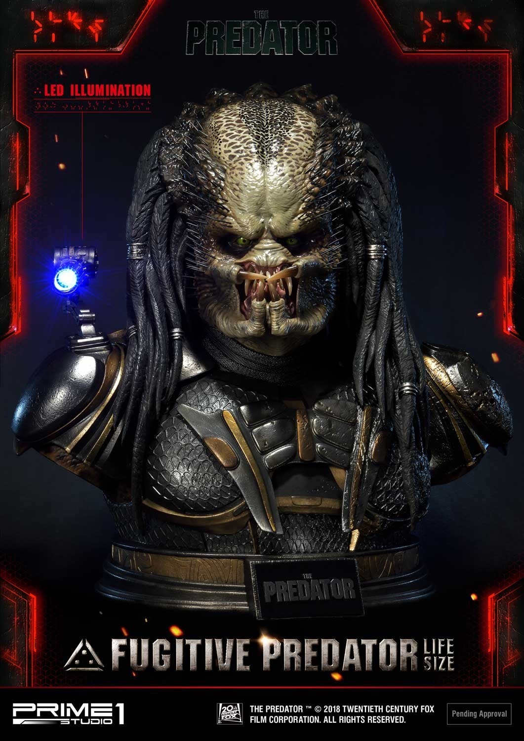 The Predator - Fugitive Predator - Bust - Life-Size Bust (LSTPR-01) - 1/1 (Prime 1 Studio) photo 33
