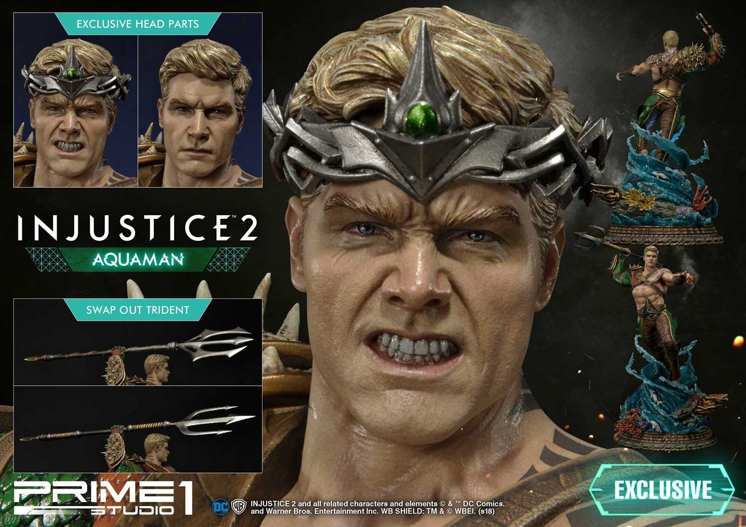 Injustice 2 - Aquaman - Museum Masterline Series (PMDCIJ-01) - 1/4 (Prime 1 Studio) photo 2