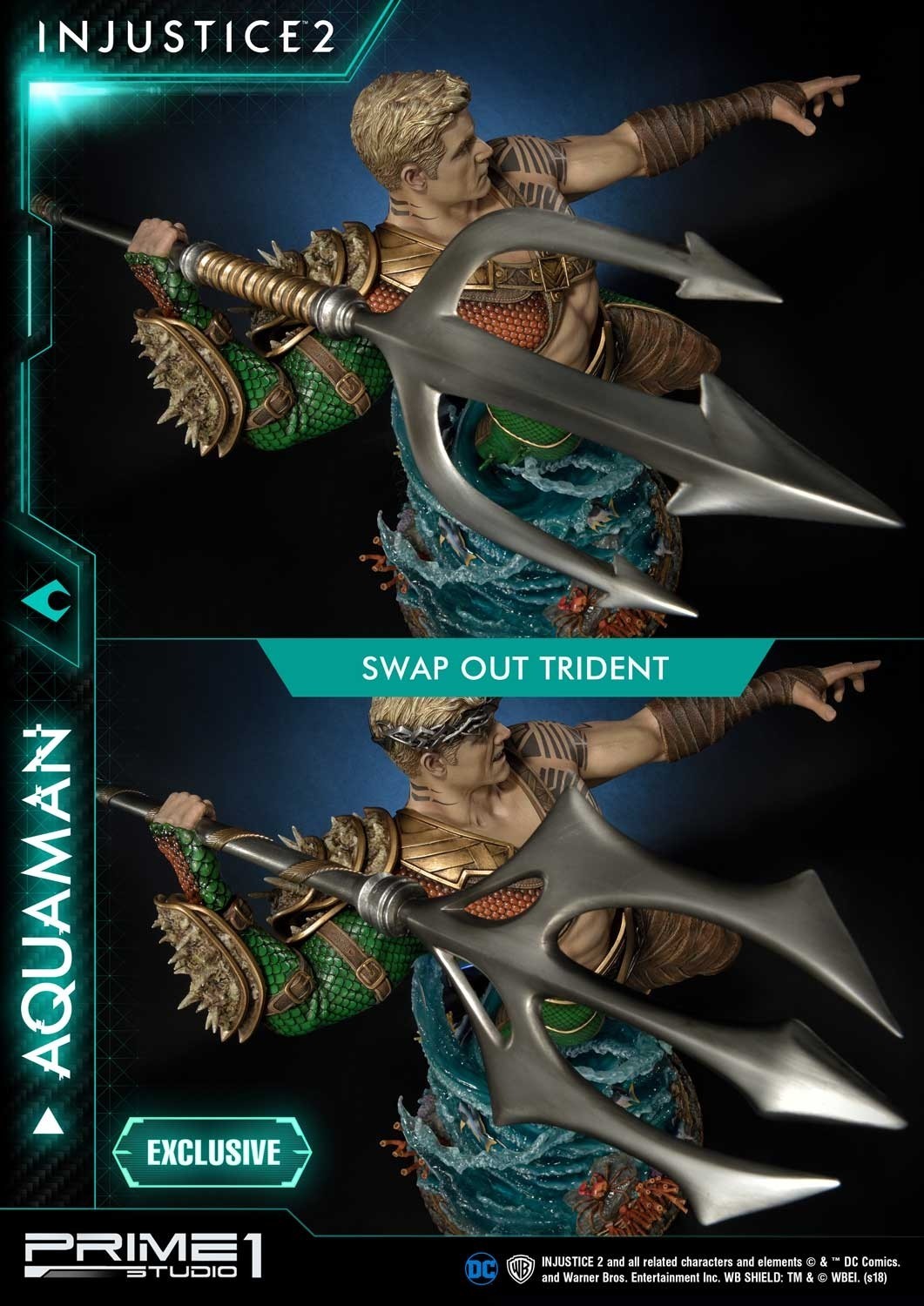 Injustice 2 - Aquaman - Museum Masterline Series (PMDCIJ-01) - 1/4 (Prime 1 Studio) photo 33