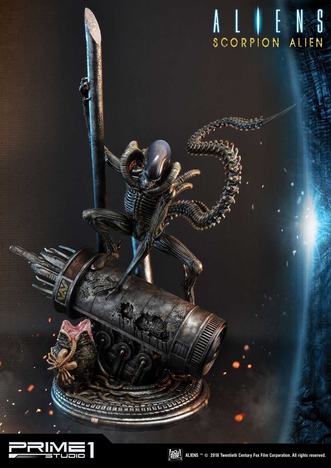 Aliens: Incubation - Alien Warrior - Facehugger - Premium Masterline  (PMDHAL-01) - 1/4 (Prime 1 Studio) photo 5