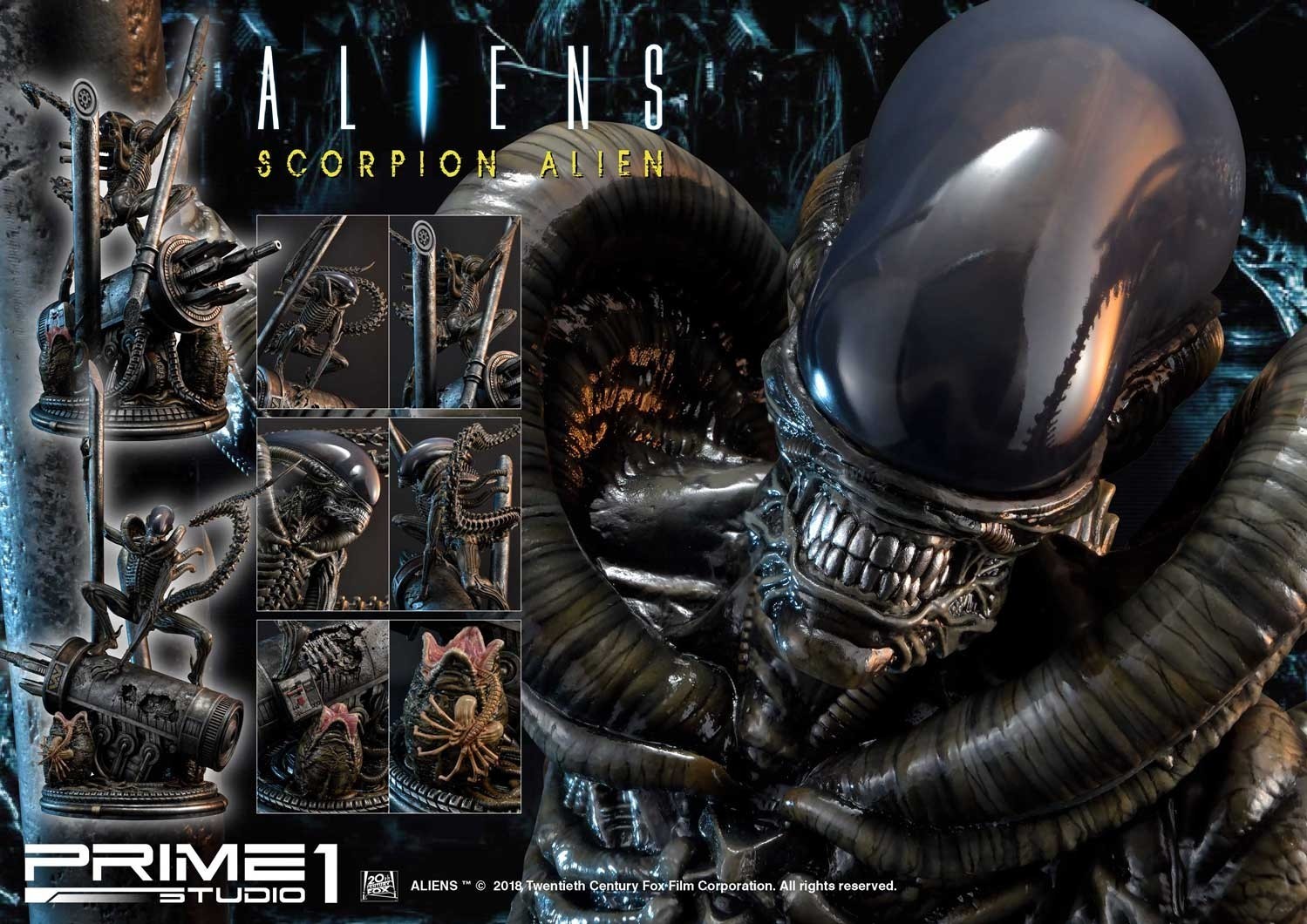 Aliens: Incubation - Alien Warrior - Facehugger - Premium Masterline  (PMDHAL-01) - 1/4 (Prime 1 Studio) photo 18