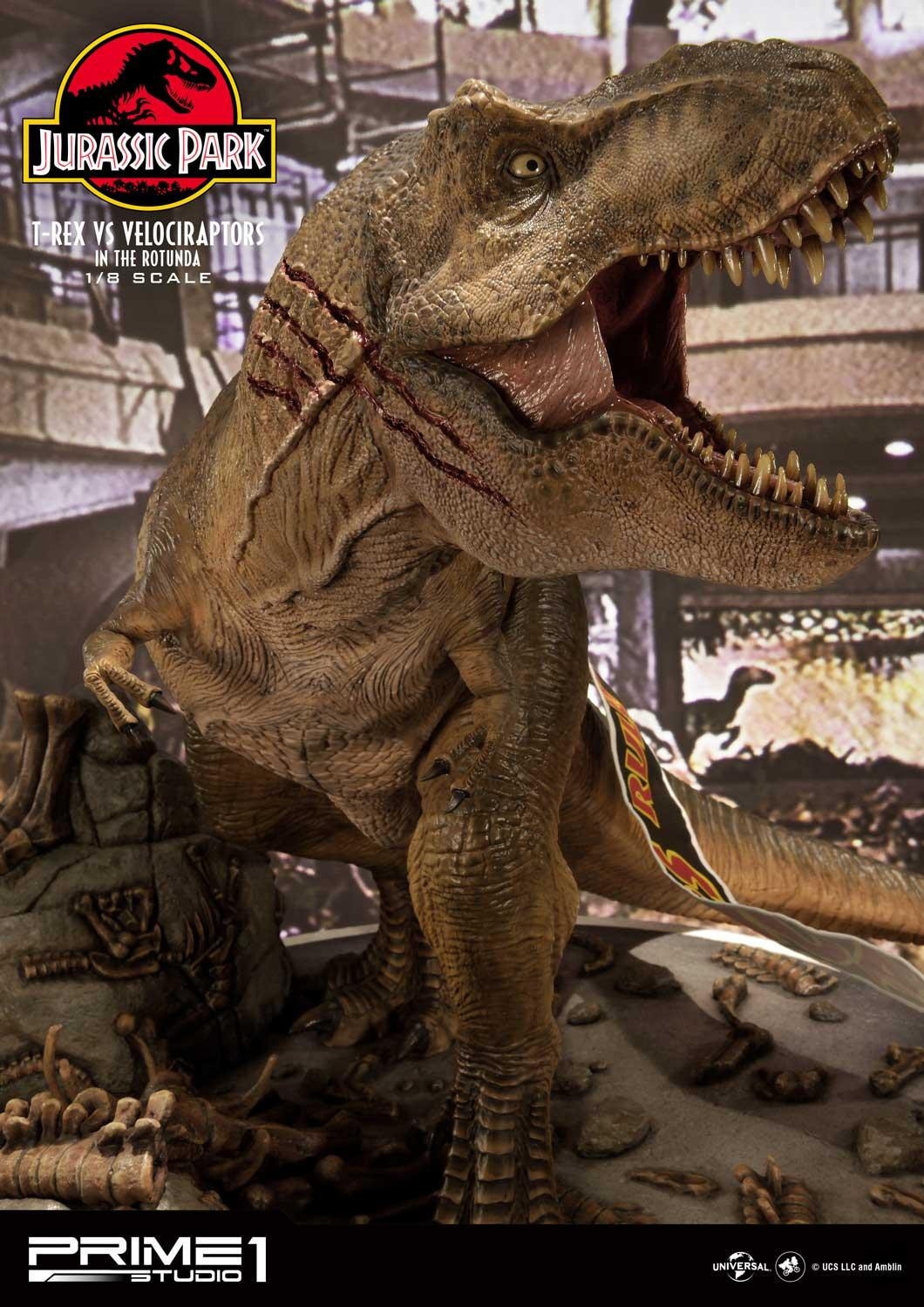 Jurassic Park - Tyrannosaurus Rex - Velociraptor - Diorama - Legacy Museum Collection (LMCJP-07S) - 1/8 - Bonus Version (Prime 1 Studio) photo 2