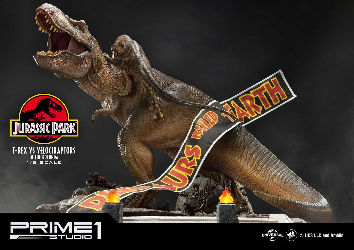 Jurassic Park - Tyrannosaurus Rex - Velociraptor - Diorama - Legacy Museum Collection (LMCJP-07S) - 1/8 - Bonus Version (Prime 1 Studio) photo 3