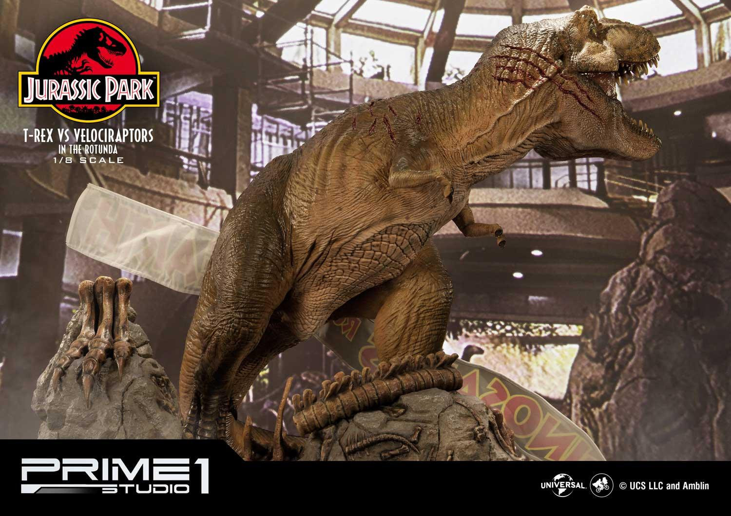 Jurassic Park - Tyrannosaurus Rex - Velociraptor - Diorama - Legacy Museum Collection (LMCJP-07S) - 1/8 - Bonus Version (Prime 1 Studio) photo 4