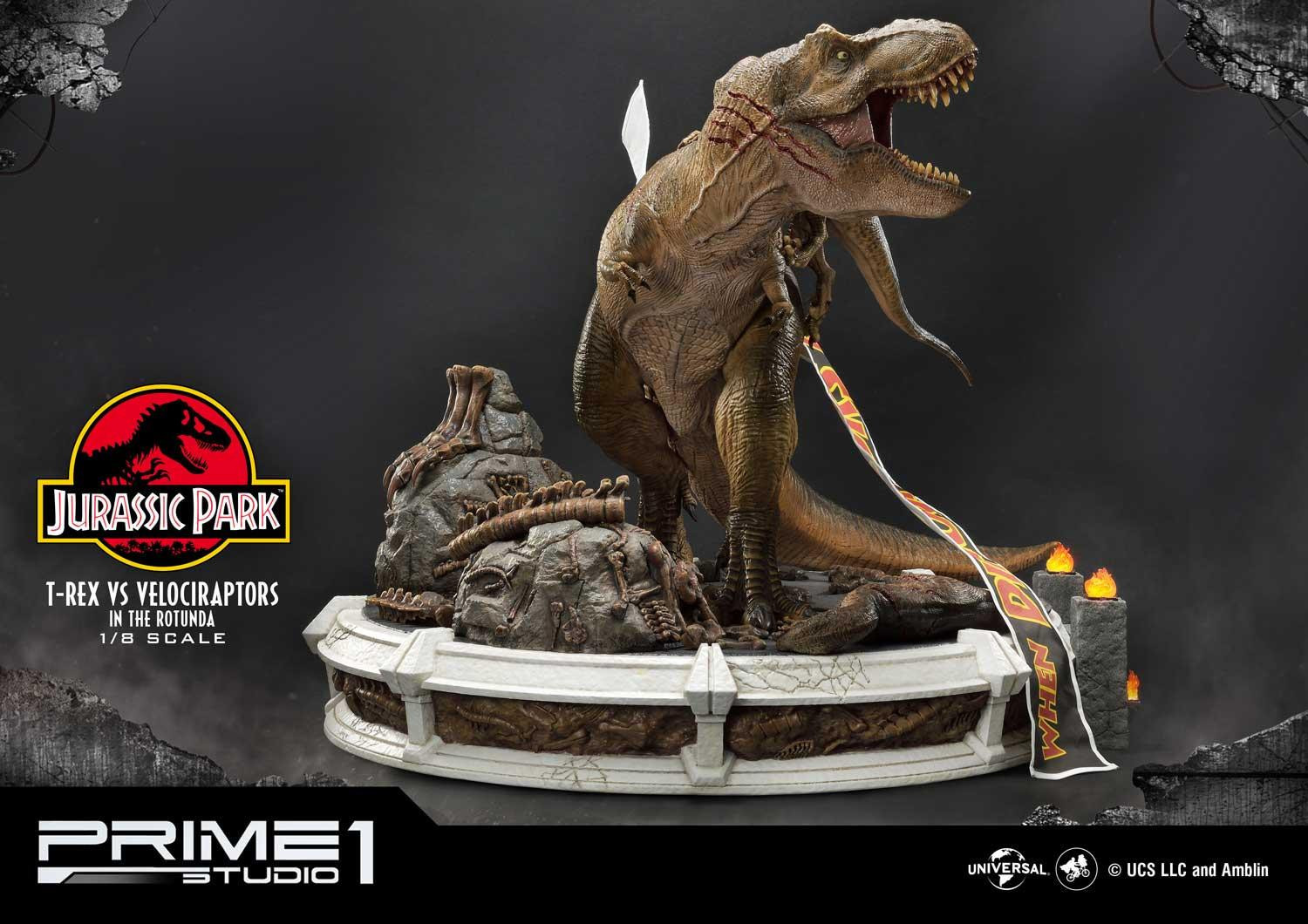 Jurassic Park - Tyrannosaurus Rex - Velociraptor - Diorama - Legacy Museum Collection (LMCJP-07S) - 1/8 - Bonus Version (Prime 1 Studio) photo 6