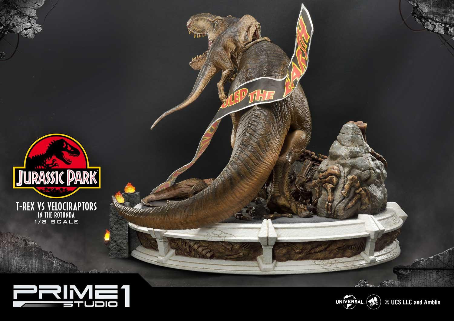 Jurassic Park - Tyrannosaurus Rex - Velociraptor - Diorama - Legacy Museum Collection (LMCJP-07S) - 1/8 - Bonus Version (Prime 1 Studio) photo 7