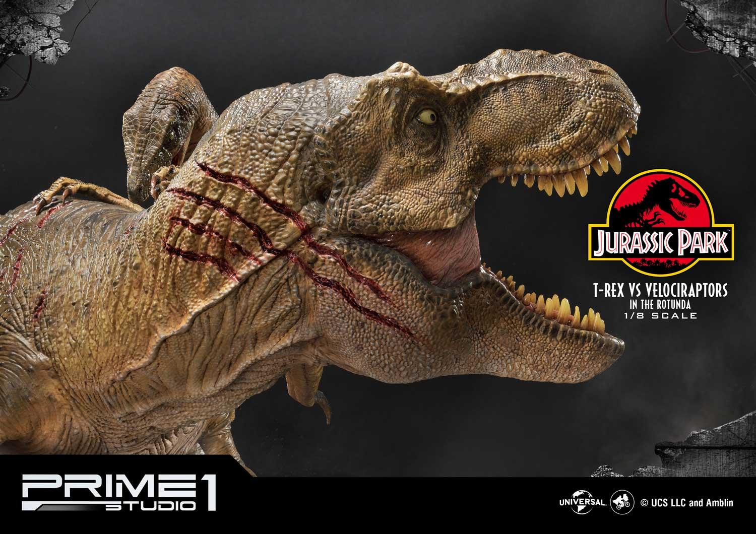 Jurassic Park - Tyrannosaurus Rex - Velociraptor - Diorama - Legacy Museum Collection (LMCJP-07S) - 1/8 - Bonus Version (Prime 1 Studio) photo 8