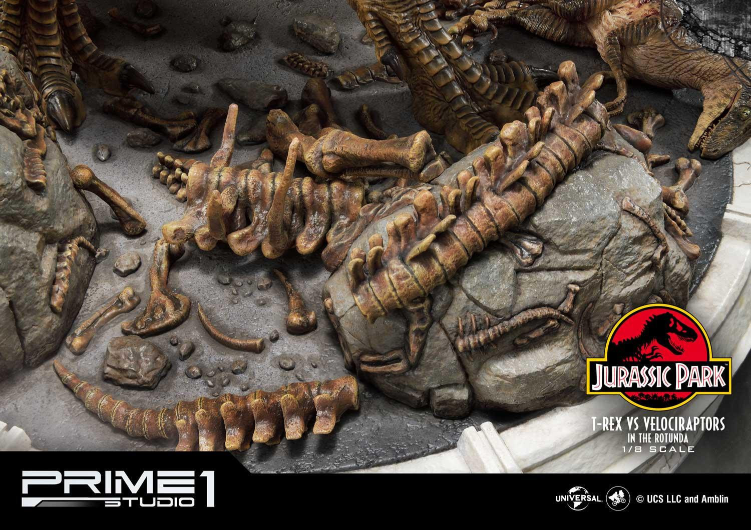 Jurassic Park - Tyrannosaurus Rex - Velociraptor - Diorama - Legacy Museum Collection (LMCJP-07S) - 1/8 - Bonus Version (Prime 1 Studio) photo 12