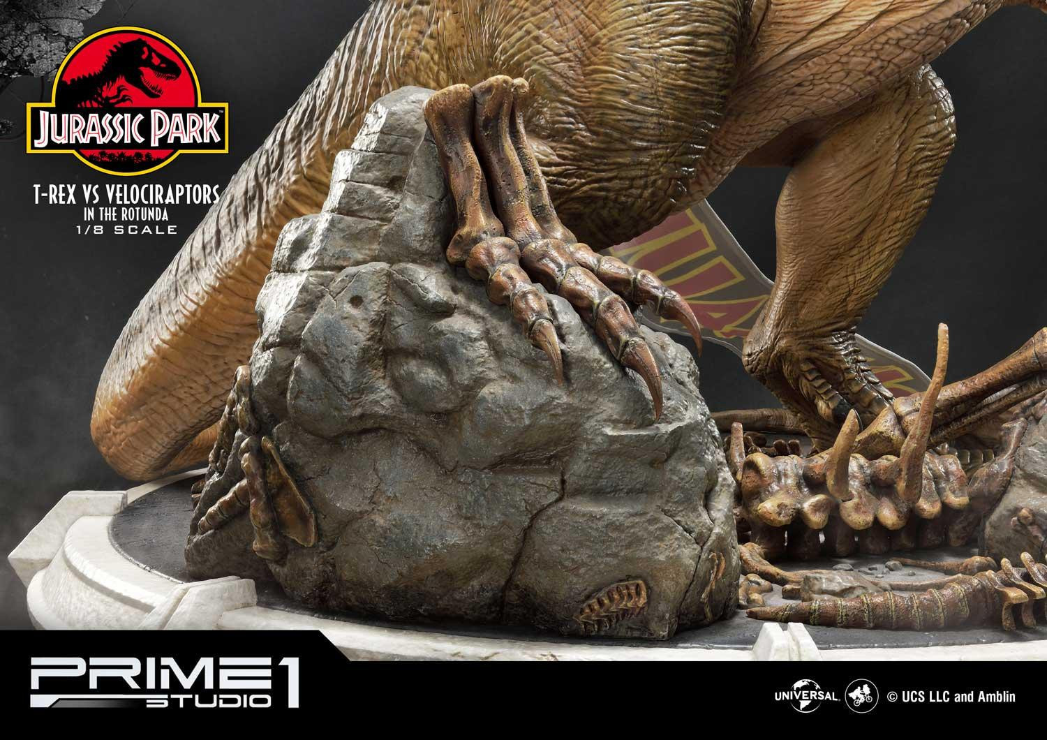 Jurassic Park - Tyrannosaurus Rex - Velociraptor - Diorama - Legacy Museum Collection (LMCJP-07S) - 1/8 - Bonus Version (Prime 1 Studio) photo 13