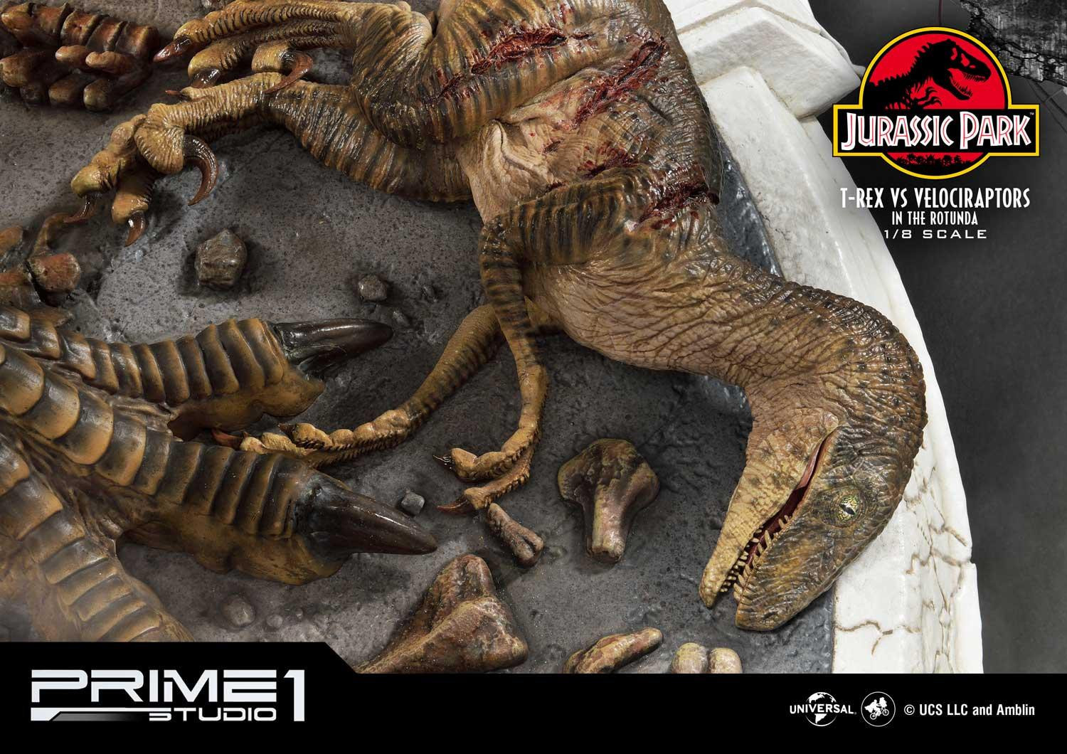 Jurassic Park - Tyrannosaurus Rex - Velociraptor - Diorama - Legacy Museum Collection (LMCJP-07S) - 1/8 - Bonus Version (Prime 1 Studio) photo 14