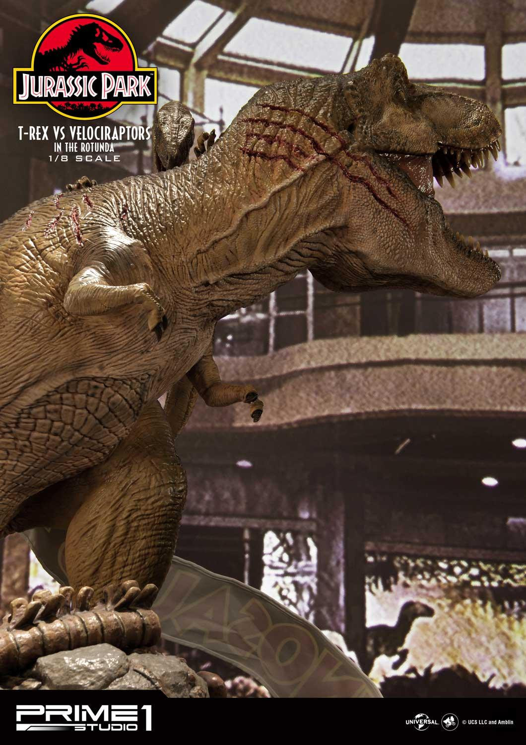 Jurassic Park - Tyrannosaurus Rex - Velociraptor - Diorama - Legacy Museum Collection (LMCJP-07S) - 1/8 - Bonus Version (Prime 1 Studio) photo 15