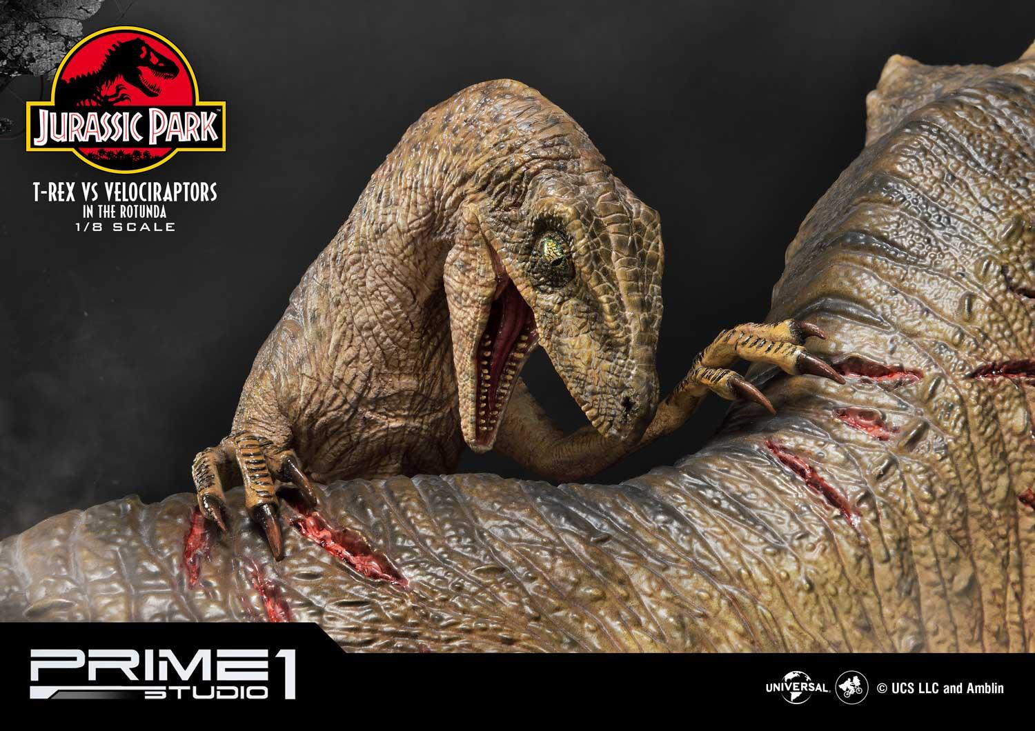 Jurassic Park - Tyrannosaurus Rex - Velociraptor - Diorama - Legacy Museum Collection (LMCJP-07S) - 1/8 - Bonus Version (Prime 1 Studio) photo 17