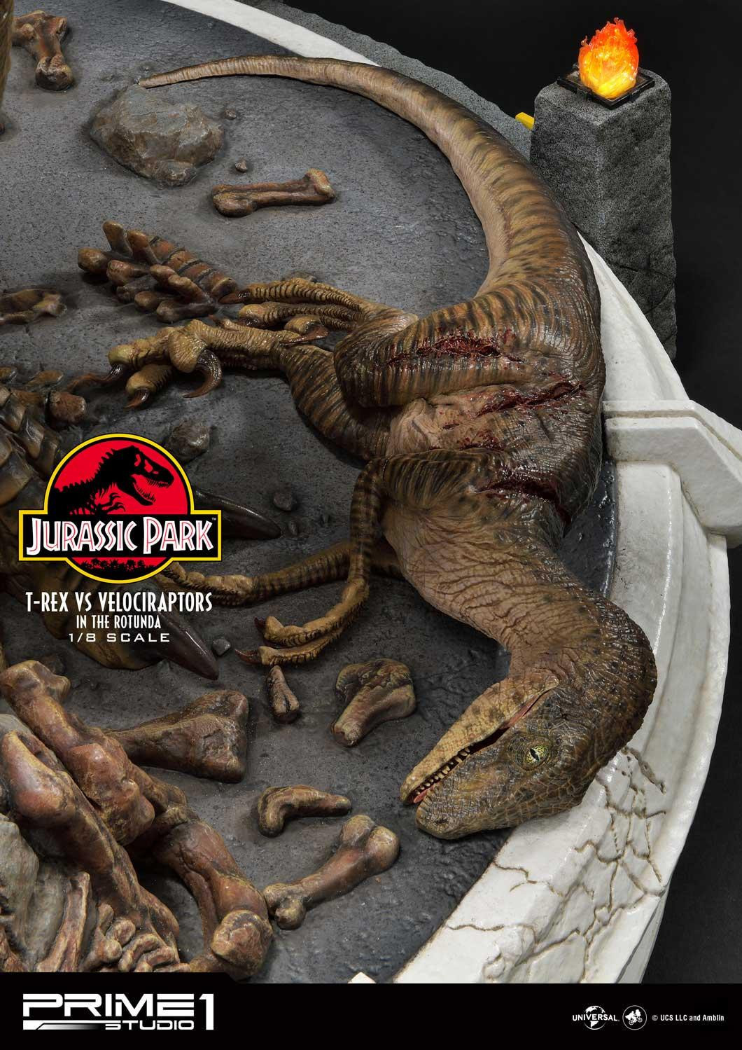 Jurassic Park - Tyrannosaurus Rex - Velociraptor - Diorama - Legacy Museum Collection (LMCJP-07S) - 1/8 - Bonus Version (Prime 1 Studio) photo 19