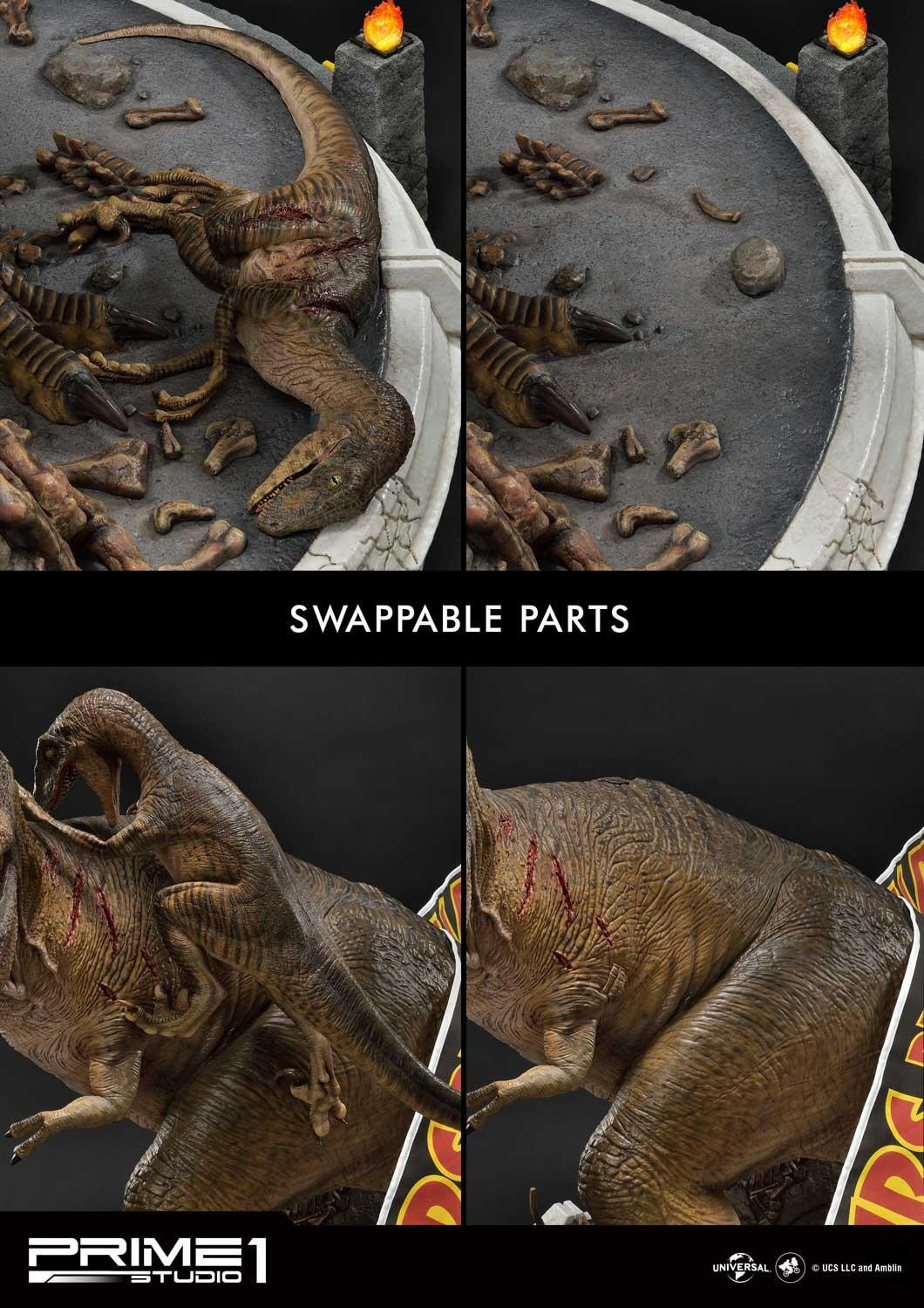 Jurassic Park - Tyrannosaurus Rex - Velociraptor - Diorama - Legacy Museum Collection (LMCJP-07S) - 1/8 - Bonus Version (Prime 1 Studio) photo 23
