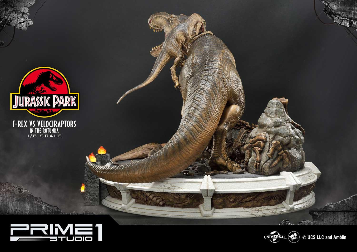 Jurassic Park - Tyrannosaurus Rex - Velociraptor - Diorama - Legacy Museum Collection (LMCJP-07S) - 1/8 - Bonus Version (Prime 1 Studio) photo 28
