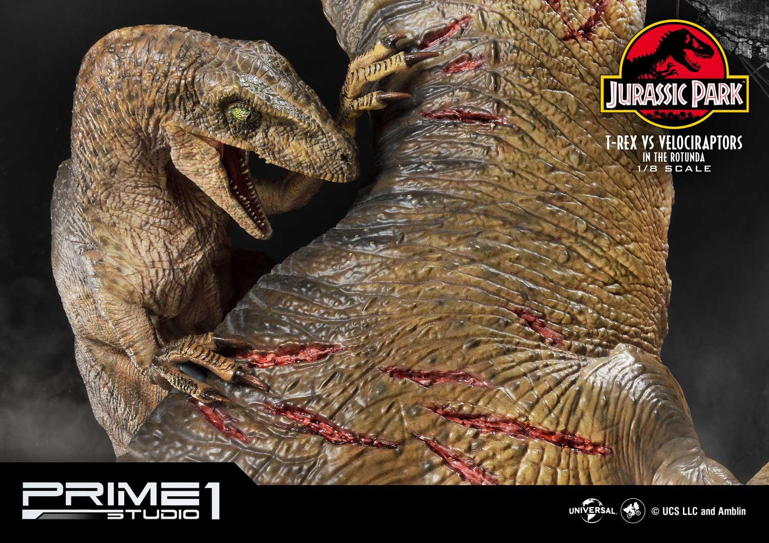 Jurassic Park - Tyrannosaurus Rex - Velociraptor - Diorama - Legacy Museum Collection (LMCJP-07S) - 1/8 - Bonus Version (Prime 1 Studio) photo 29